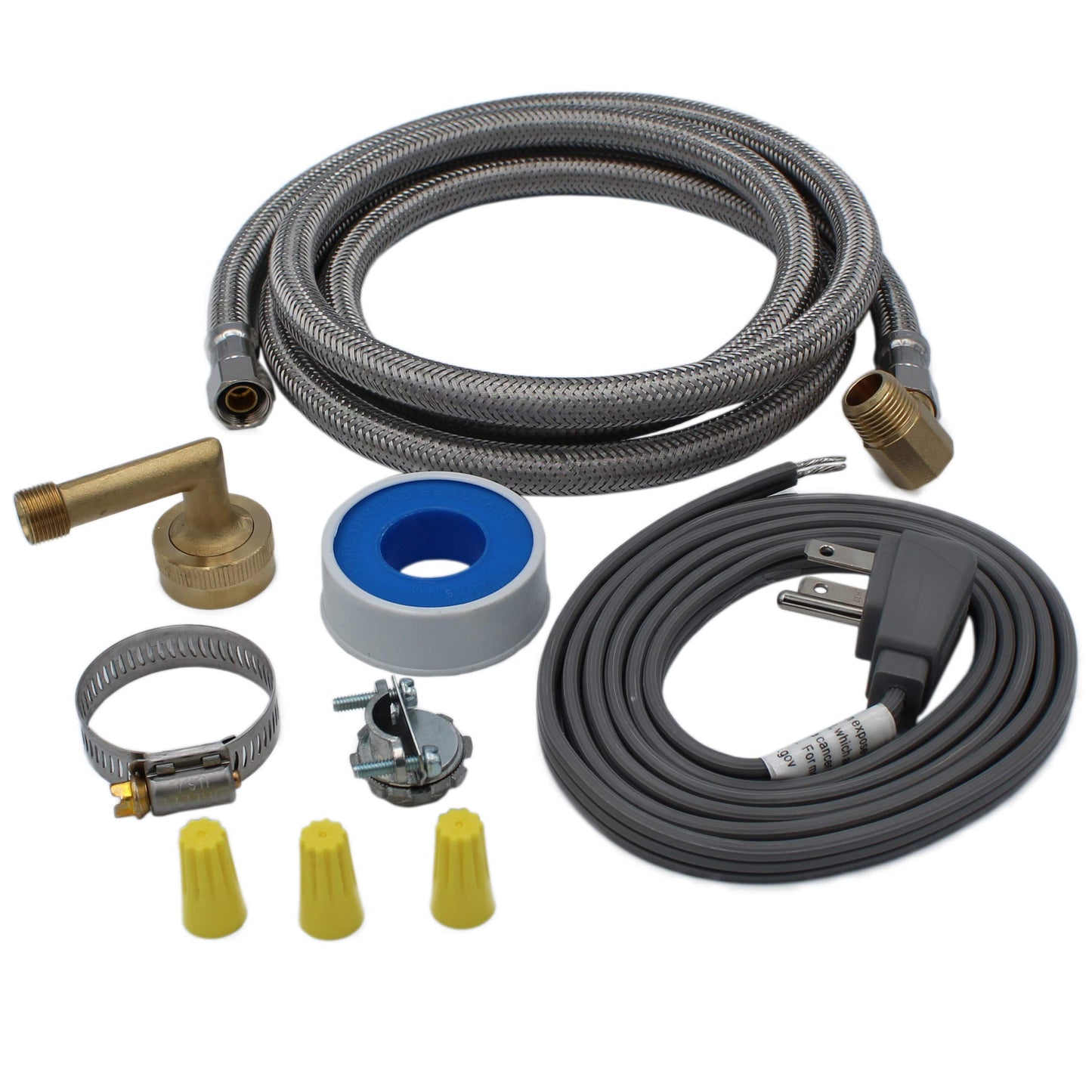 6' Dishwasher Waterline Install Kit With Power Cord