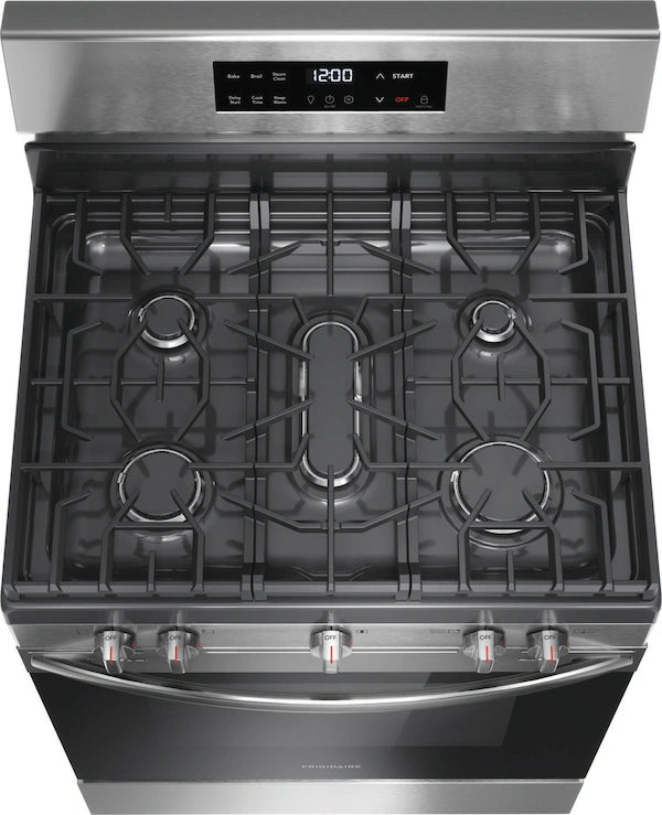 Frigidaire 30" Gas Range with Steam Clean – FCRG3062AS