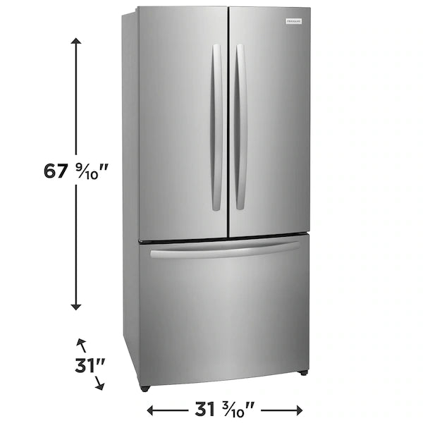Frigidaire 18 Cu. Ft. Counter-Depth French Door Refrigerator – Compact, Stylish, and Built for Everyday Efficiency