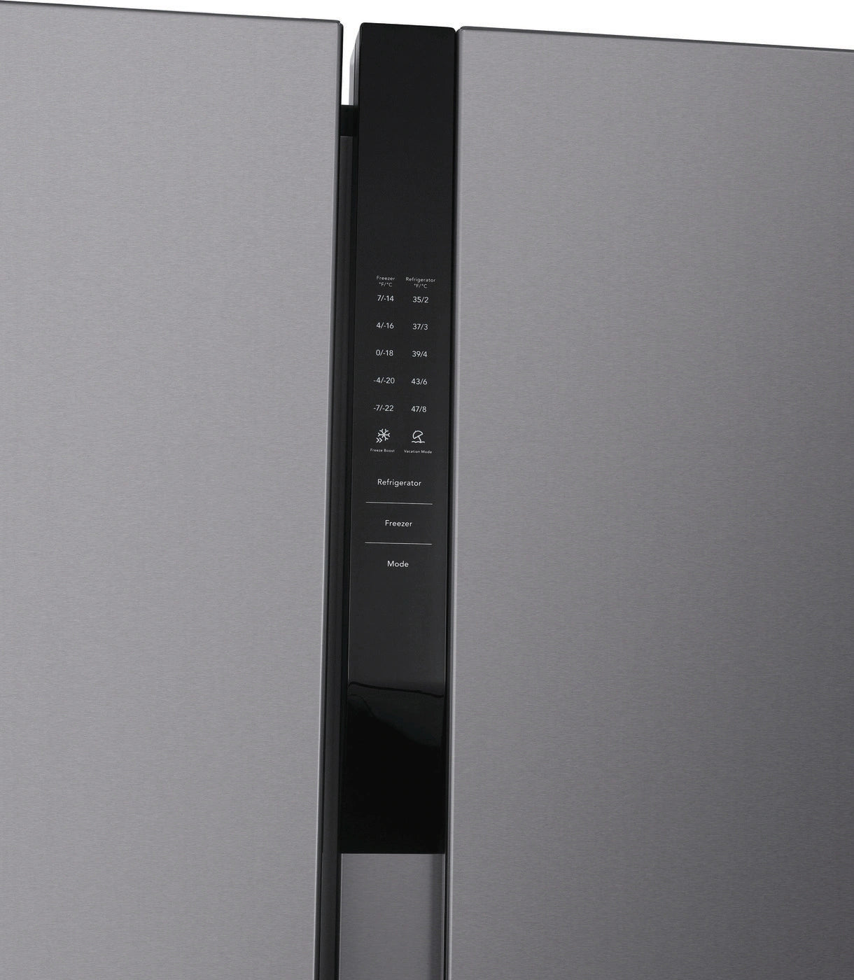 Frigidaire 21 Cu. Ft. 36" Counter-Depth Side-by-Side Refrigerator – Sleek, Space-Saving, and Efficient Cooling