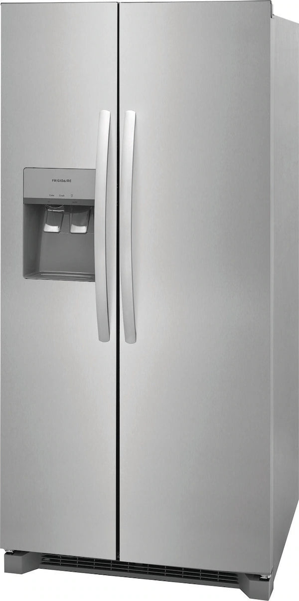 Frigidaire 22 Cu. Ft. 33" Standard-Depth Side-by-Side Refrigerator – Compact Design, Maximum Storage, and Reliable Cooling
