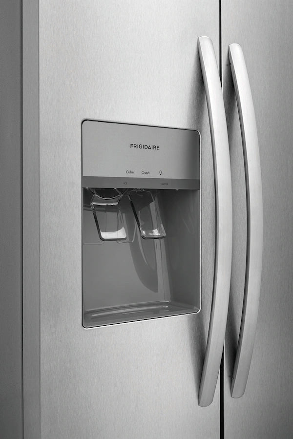 Frigidaire 22 Cu. Ft. 33" Standard-Depth Side-by-Side Refrigerator – Compact Design, Maximum Storage, and Reliable Cooling