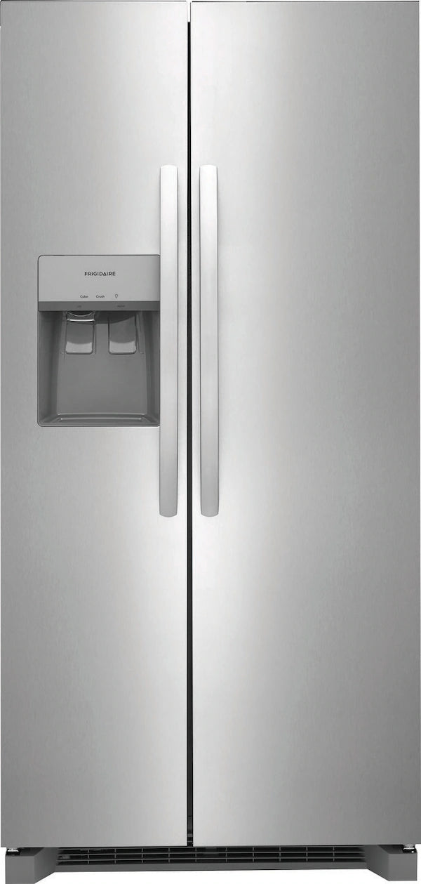 Frigidaire 22 Cu. Ft. 33" Standard-Depth Side-by-Side Refrigerator – Compact Design, Maximum Storage, and Reliable Cooling