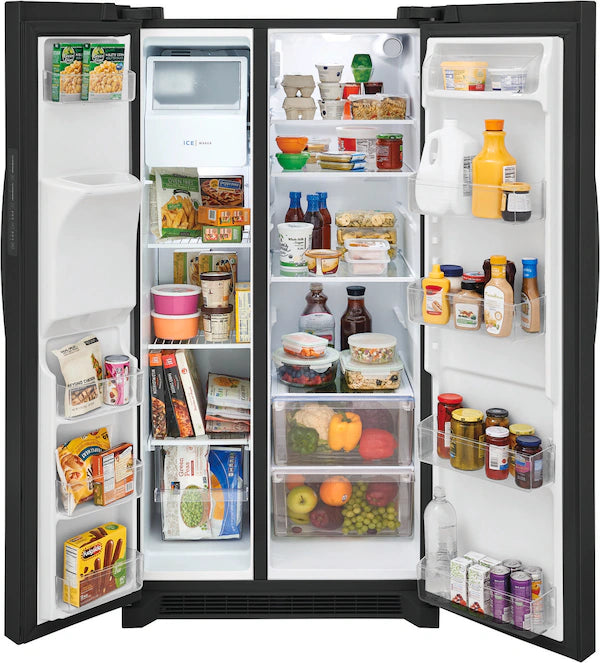 Frigidaire 26 Cu. Ft. 36" Standard-Depth Side-by-Side Refrigerator – Spacious, Reliable, and Designed for Everyday Convenience