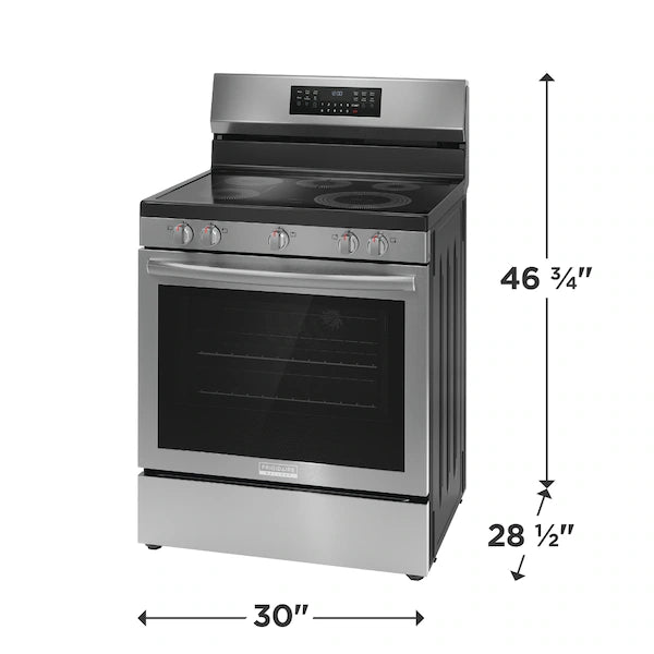 Frigidaire Gallery 30" Electric Range with No Preheat + Air Fry – Faster, Healthier Cooking with Precision