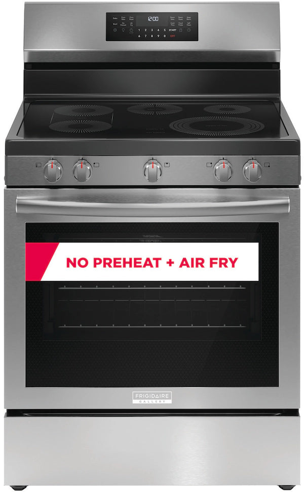 Frigidaire Gallery 30" Electric Range with No Preheat + Air Fry – Faster, Healthier Cooking with Precision