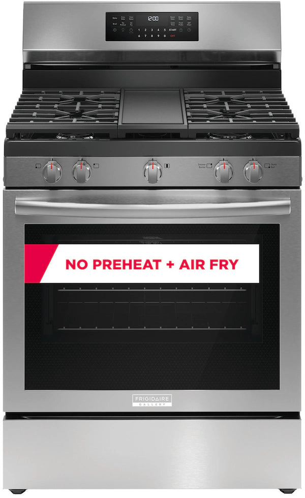 Frigidaire Gallery 30" Gas Range with No Preheat + Air Fry – Faster Cooking with Precision & Versatility