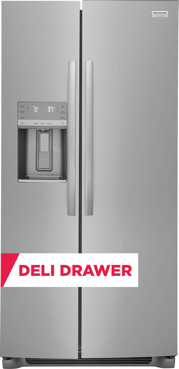 Frigidaire Gallery 22 Cu. Ft. 33" Standard-Depth Side-by-Side Refrigerator – Compact, Stylish, and Efficient Cooling