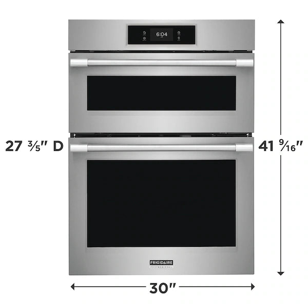 Frigidaire Professional 30" Electric Wall Oven and Microwave Combination with No Preheat + Air Fry