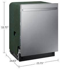 Samsung AutoRelease Dishwasher with 3rd Rack – Model DW80CG4051SRAA