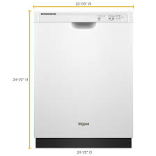 Whirlpool WDF520PADW 24" Built-In Dishwasher – White
