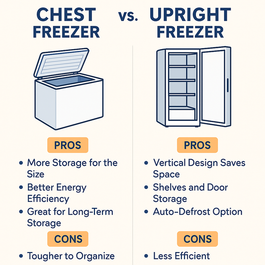 Best Freezer Options for Large Households: Chest vs. Upright