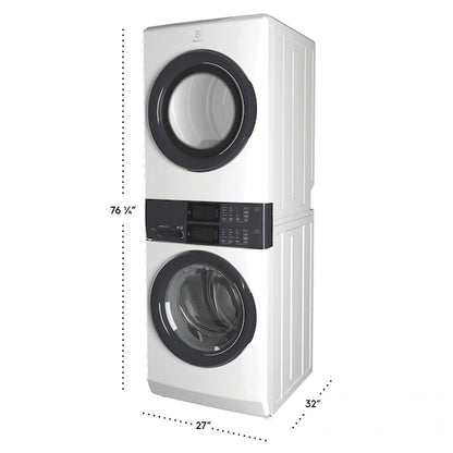ELTE7300AW – 300 Series Laundry Tower Single Unit Washer & Electric Dryer
