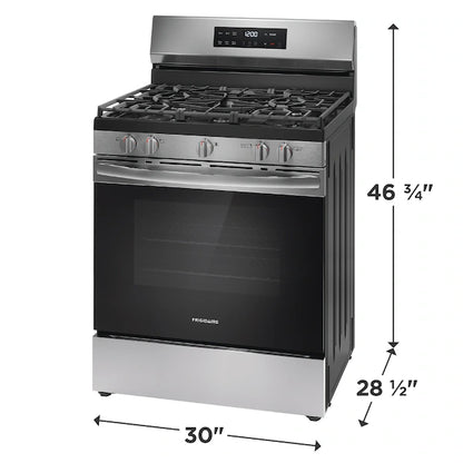 Frigidaire 30" Gas Range with Steam Clean – FCRG3062AS