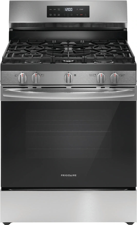 Frigidaire 30" Gas Range with Steam Clean – FCRG3062AS