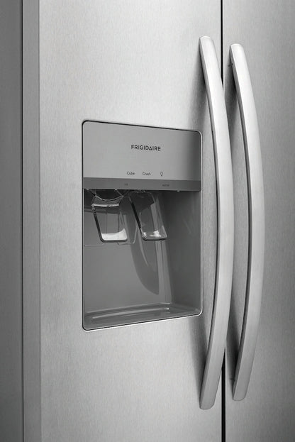 Frigidaire 22 Cu. Ft. 33" Standard-Depth Side-by-Side Refrigerator – Compact Design, Maximum Storage, and Reliable Cooling