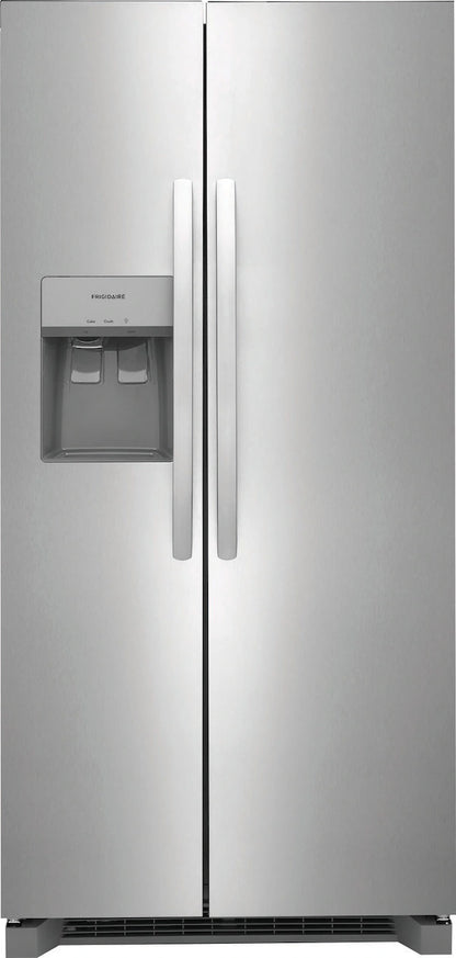 Frigidaire 22 Cu. Ft. 33" Standard-Depth Side-by-Side Refrigerator – Compact Design, Maximum Storage, and Reliable Cooling