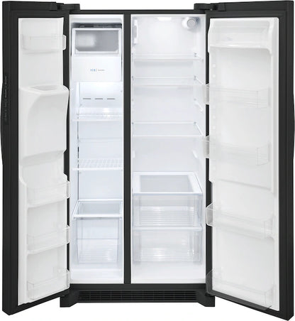 Frigidaire 26 Cu. Ft. 36" Standard-Depth Side-by-Side Refrigerator – Spacious, Reliable, and Designed for Everyday Convenience