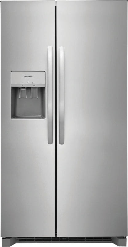Frigidaire 26 Cu. Ft. 36" Standard-Depth Side-by-Side Refrigerator – Spacious, Efficient, and Designed for Everyday Convenience