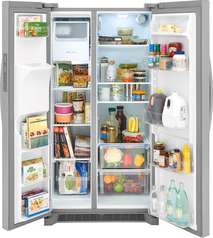 Frigidaire 26 Cu. Ft. 36" Standard-Depth Side-by-Side Refrigerator – Spacious, Efficient, and Designed for Everyday Convenience