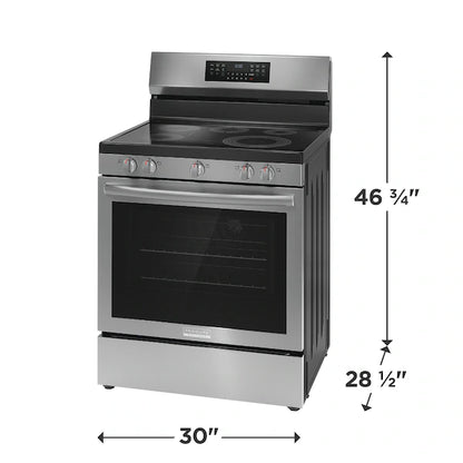 Frigidaire Gallery 30" Electric Range with No Preheat + Air Fry – Faster, Healthier Cooking with Precision