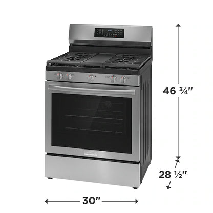 Frigidaire Gallery 30" Gas Range with No Preheat + Air Fry – Faster Cooking with Precision & Versatility