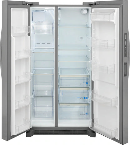 Frigidaire Gallery 26 Cu. Ft. 36" Standard-Depth Side-by-Side Refrigerator – Spacious, Stylish, and Built for Freshness