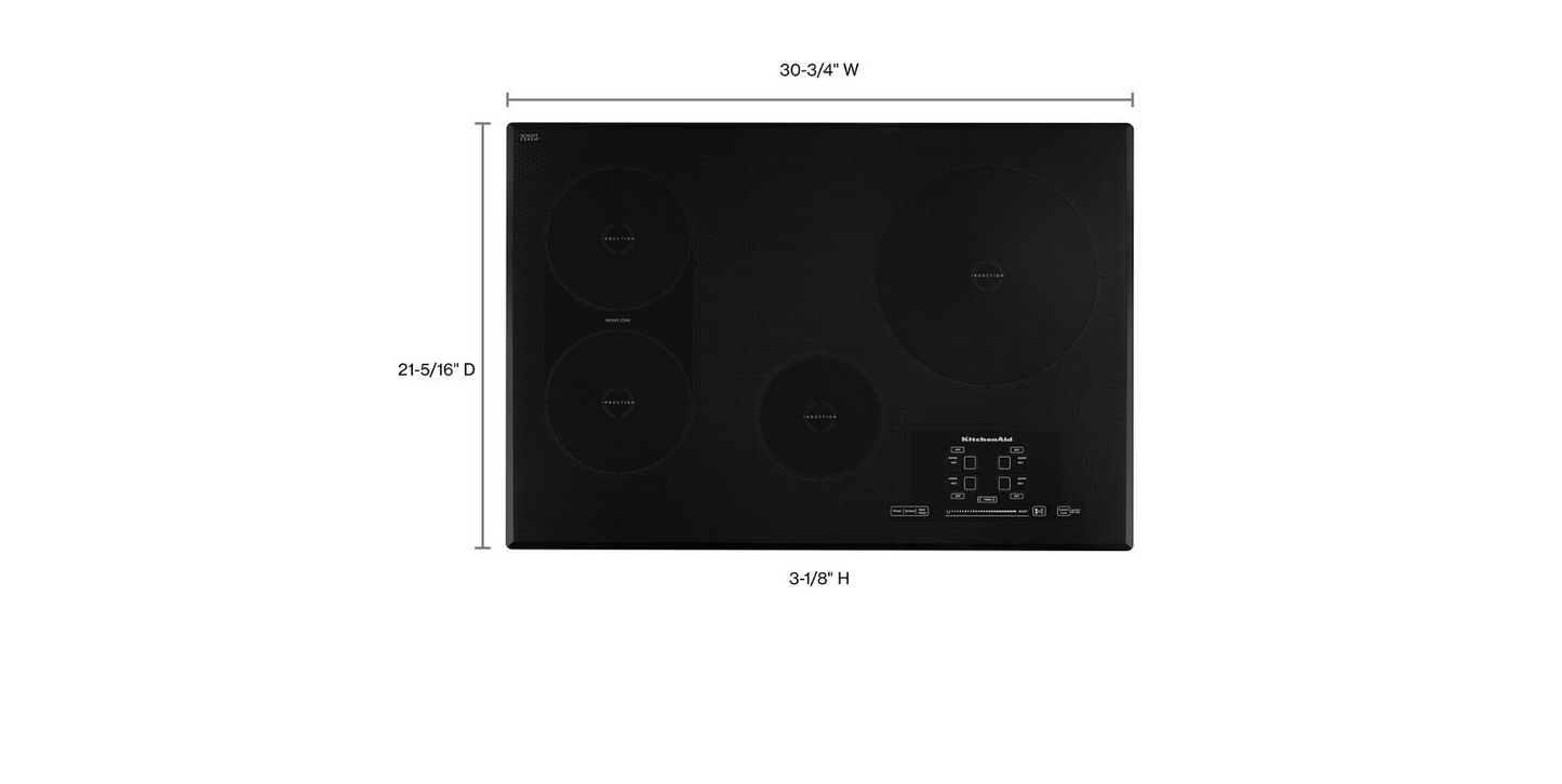 KitchenAid 30" Induction Cooktop (KICU509XBL)