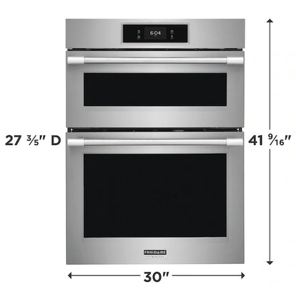 Frigidaire Professional 30" Electric Wall Oven and Microwave Combination with No Preheat + Air Fry