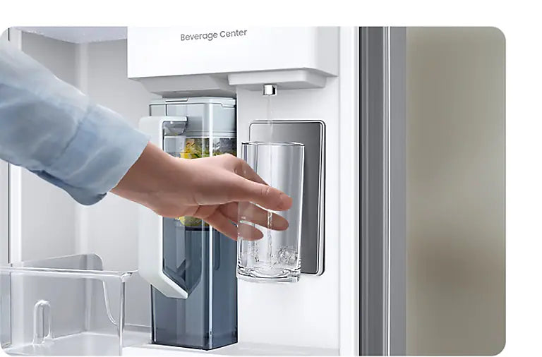 Samsung Bespoke Side-by-Side 28 cu. ft. Refrigerator with Beverage Center – Model RS28CB760012AA