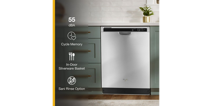 Whirlpool WDF520PADM 24" Built-In Dishwasher – Stainless Steel