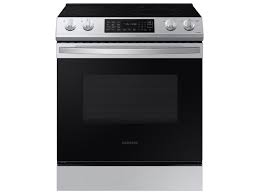 Samsung 6.3 cu. ft. Slide-In Electric Range with Convection – Model NE63T8311SS/AA