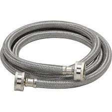 WM-50-186-FF Washer Stainless Steel Straight Hose – 6 Ft | OEM-Grade Water Supply Line