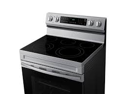 Samsung 6.3 cu. ft. Smart Freestanding Electric Range with No-Preheat Air Fry & Convection – Model NE63A6511SS/AA