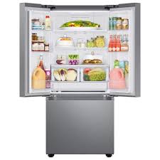Samsung 22 cu. ft. Smart 3-Door French Door Refrigerator – Model RF22A4121SR