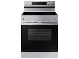Samsung 6.3 cu. ft. Smart Freestanding Electric Range with Steam Clean – Model NE63A6111SS